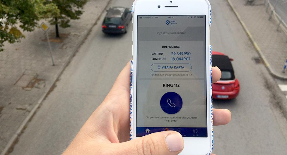 Ny 112-app skickar din position till larmcentralen