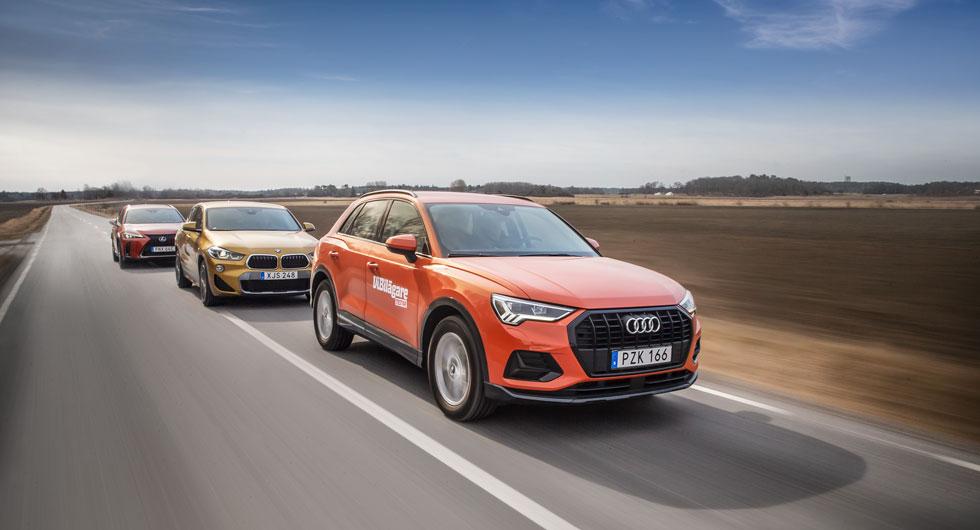 Test: Audi Q3, BMW X2 och Lexus UX (2019)