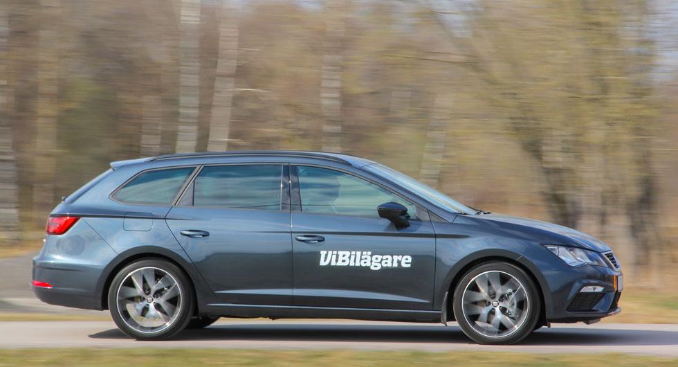 Seat Leon, här som kombin ST, är i stort sett en VW Golf fast till lägre pris.