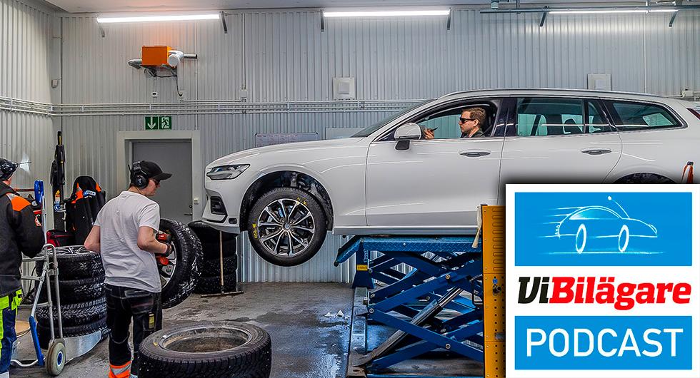 Vinterdäck, mild Volvo och suvar för sju