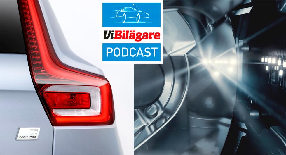 Volvos elbil, skattehöjning och kniviga strålkastare