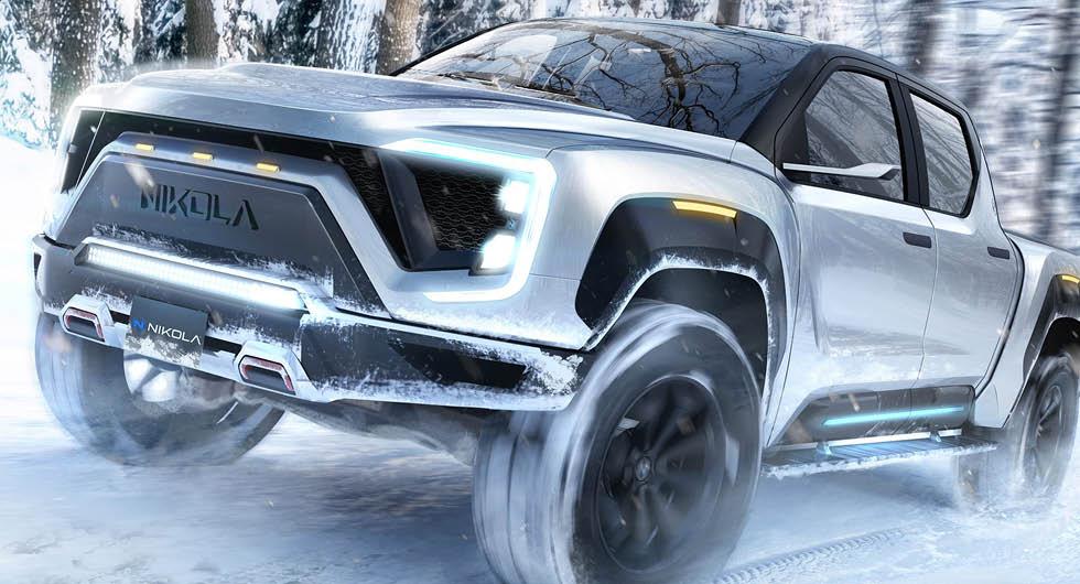 Nikola visar pickup med både batteridrift och bränslecell
