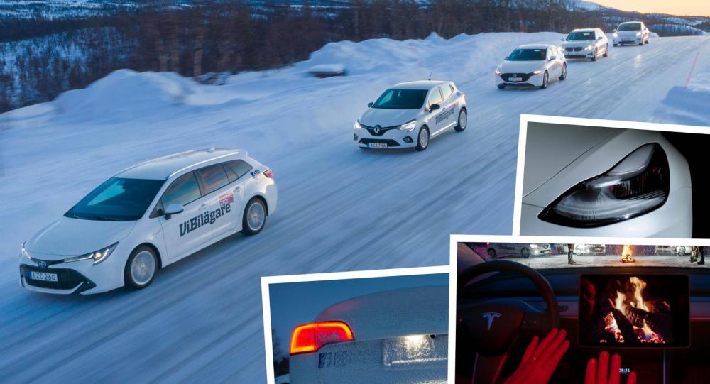 Vintertest: BMW 3-serie, Mazda 3, Renault Clio, Tesla Model 3 och Toyota Corolla (2020)