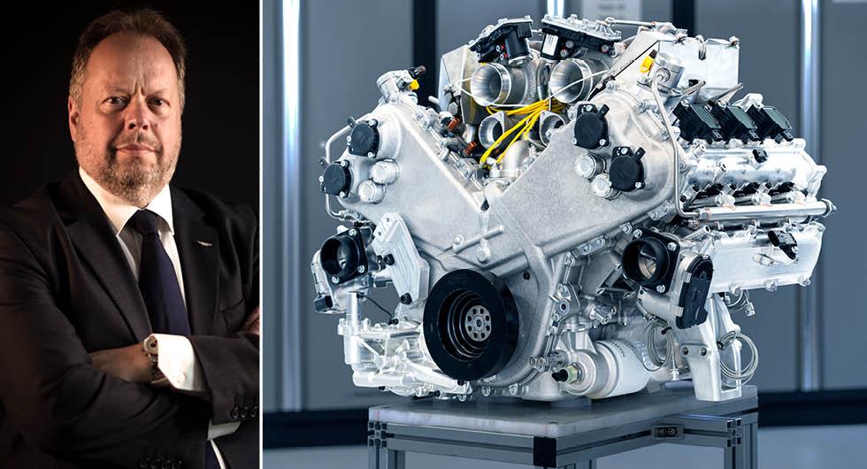 Aston Martin: Elbilarna får vänta – visar ny bensinmotor