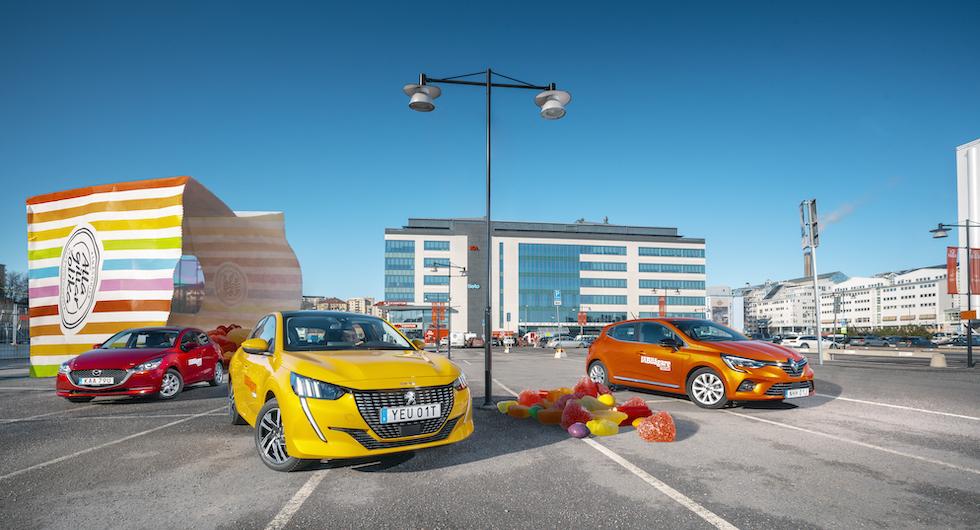 Test: Mazda 2, Peugeot 208 och Renault Clio (2020)