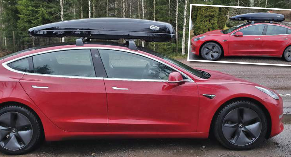 Felmonterad takbox kapade förbrukningen i elbilen