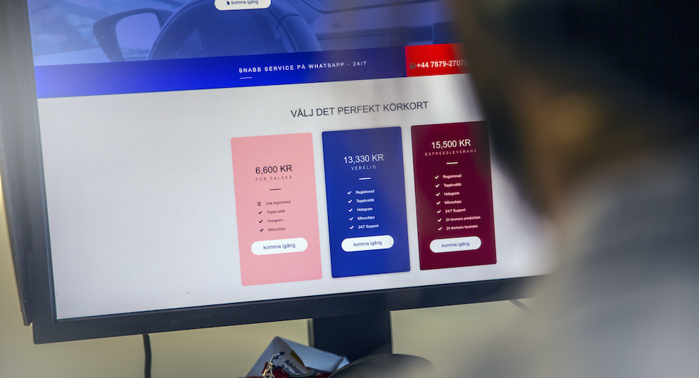 För cirka 6 000 kronor kan du köpa ett körkort på nätet, utan att ha tagit en endaste körlektion.