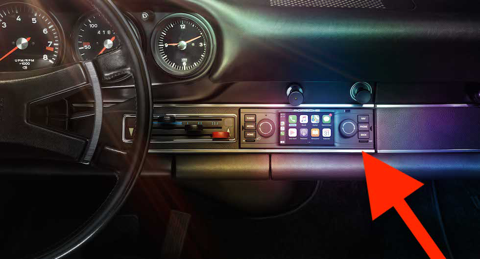 Modern bilstereo tar klassisk Porsche in i framtiden