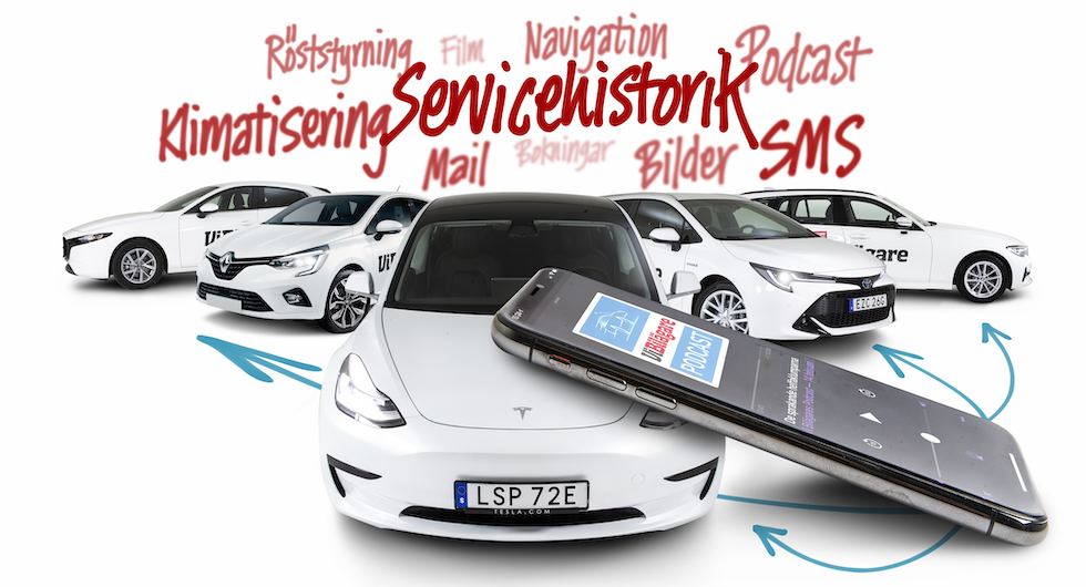 Test av 5 uppkopplade bilar: Bästa infotainmentsystemet vinner!