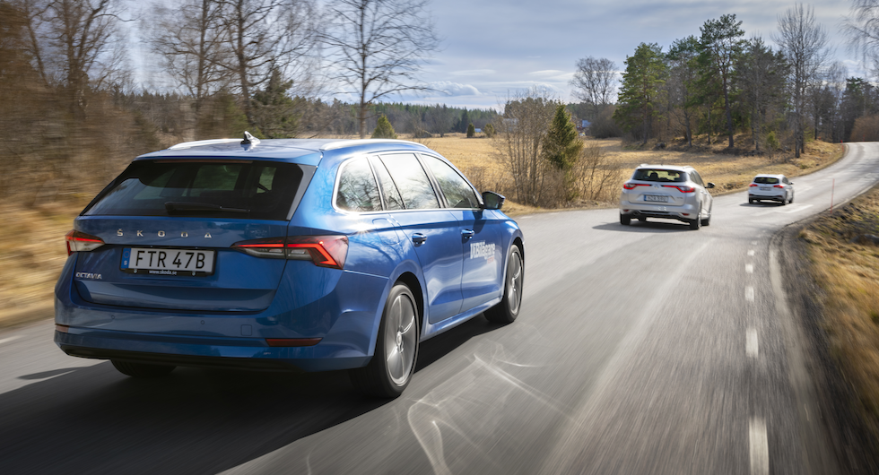Test: Ford Focus, Renault Megane och Skoda Octavia (2020)