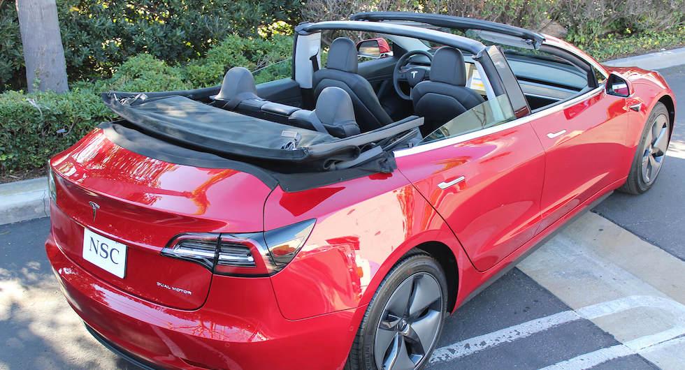 Tesla Model 3 blir cabriolet – för 300 000 kronor extra
