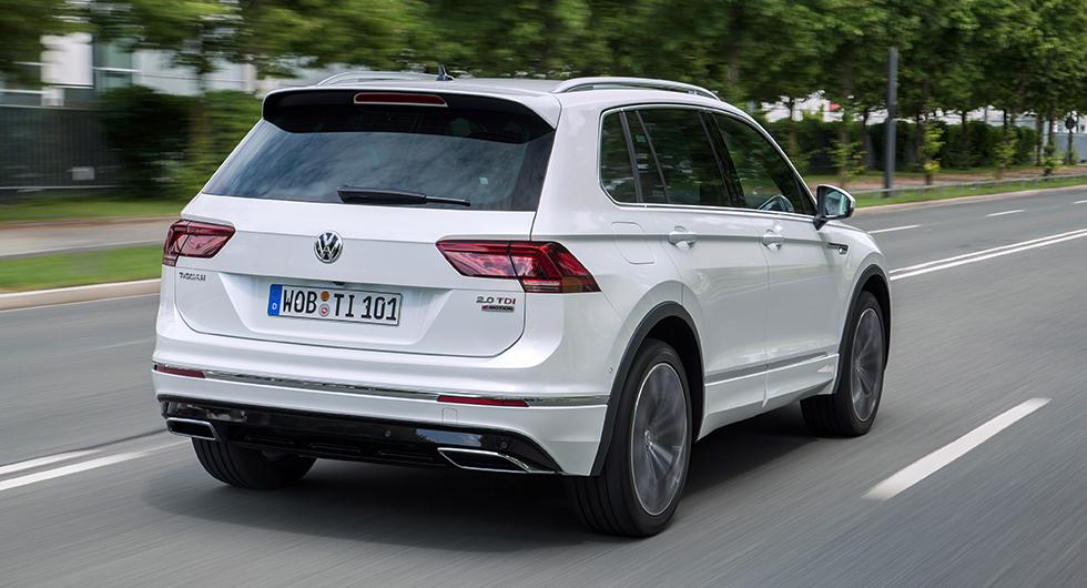 Volkswagen Tiguan kan tappa takspoilern