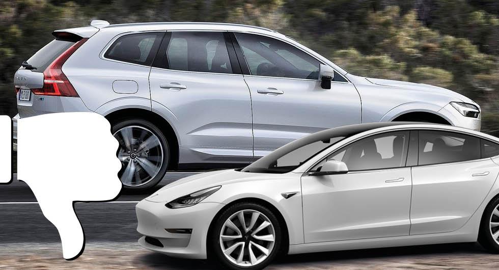 Bilarna som strular mest: Volvo och Tesla i botten