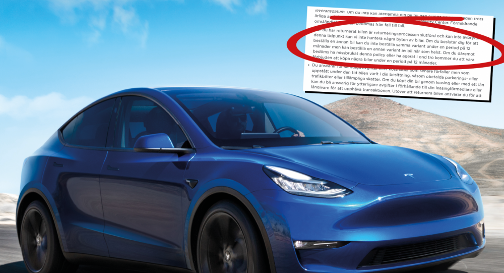 Teslas okända regel: Kan ”banna” vissa köpare i ett år