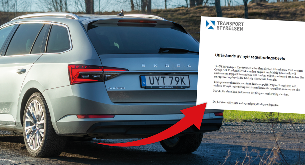 Volkswagen har angett fel tjänstevikt för 30 000 bilar