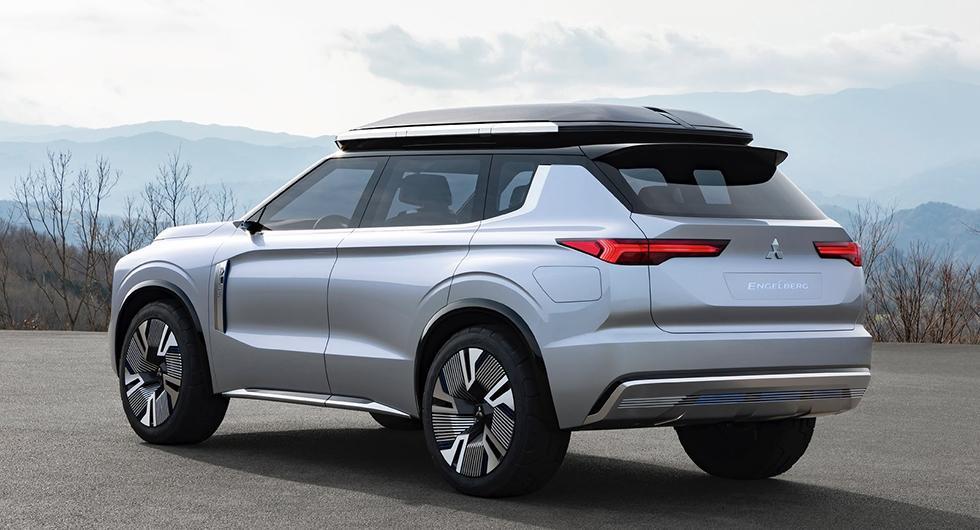Konceptbilen Engelberg Tourer som visades upp av Mitsubishi 2019 är en försmak på hur nya Outlander kan komma att se ut.