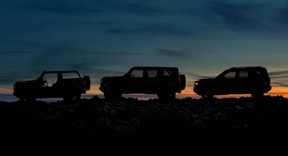 Ford Bronco gör comeback – tre nya modeller smygvisade