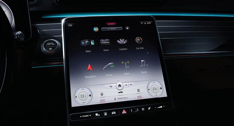 Djupdykning: Mercedes S-klass först ut med nya infotainmentsystemet