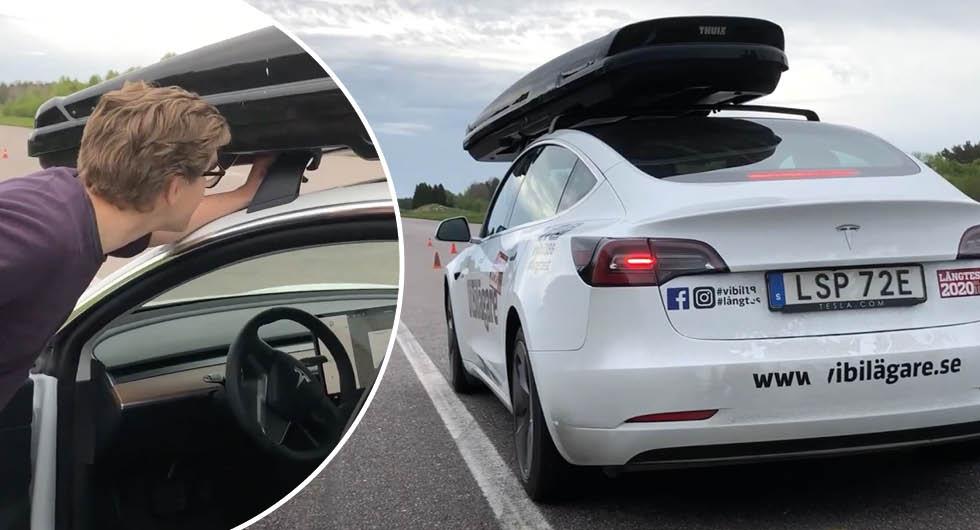 Tipset till Teslaägarna: Kolla takboxen innan du kör!