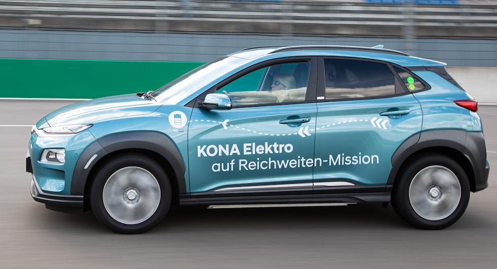 Hyundai Kona klarade över 100 mil på en laddning