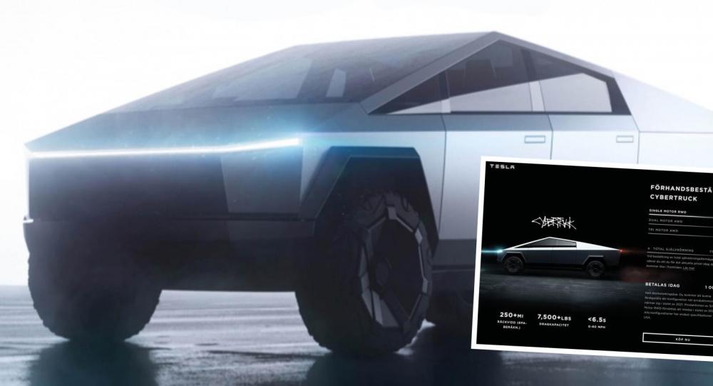 Trots Elon Musks besked – Tesla Cybertruck kvar på hemsidan