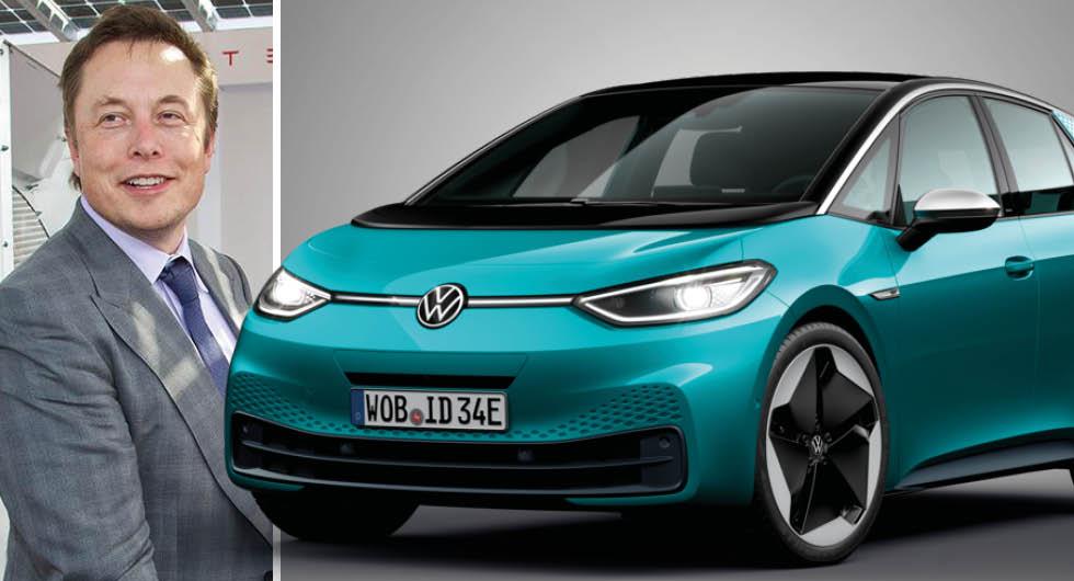 Här provkör Teslachefen Volkswagens nya ”folkelbil”