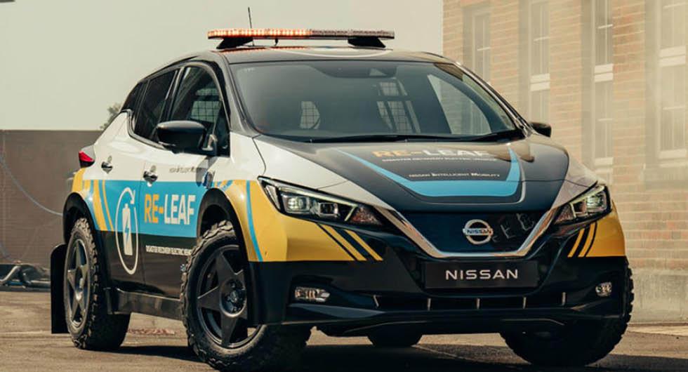 Nissan Re-Leaf är en upphöjd räddningsbil med eldrift