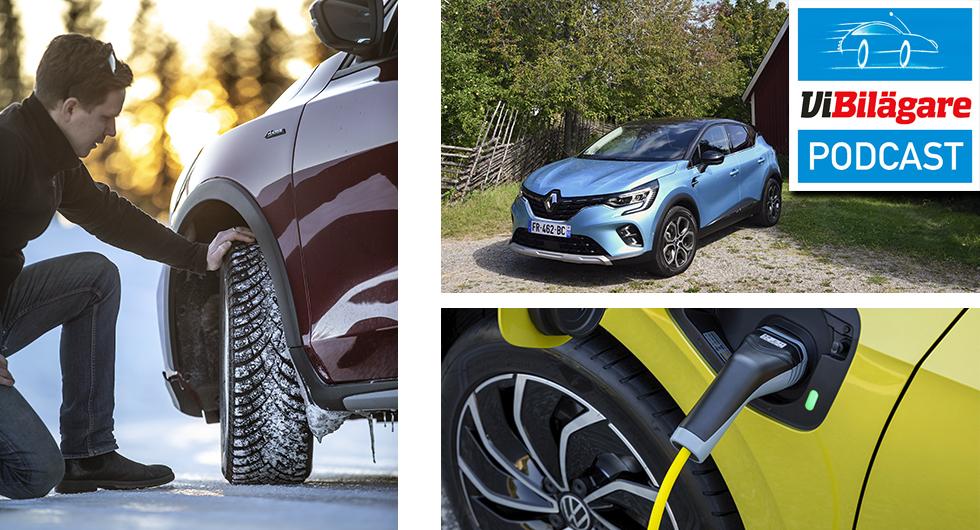 Dubbdäck, Volkswagen Golf eHybrid och Renault Captur E-Tech