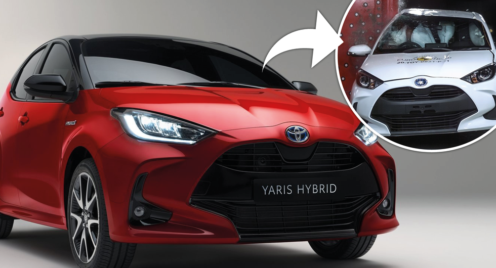 Toyota Yaris får toppbetyg i krocktest – nya ”specialkudden” hyllas
