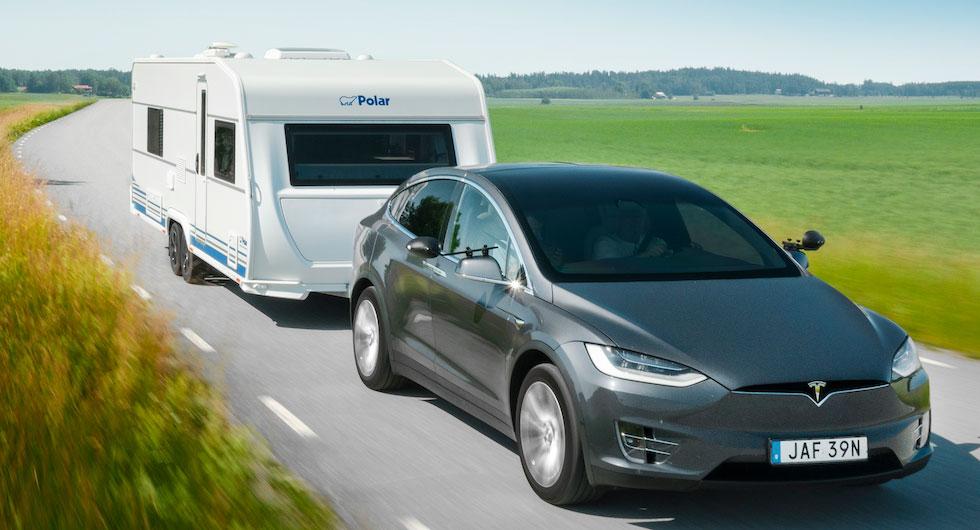 Provkörning: Tesla Model X som dragbil (2020)