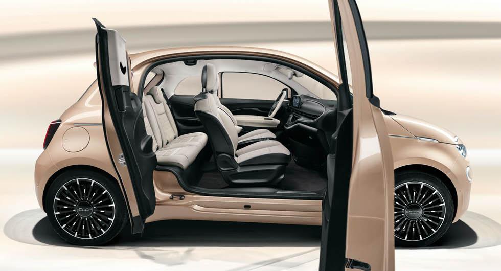 Officiell: Fiat 500 3+1 – elbilen nu med bakdörr och lägre pris