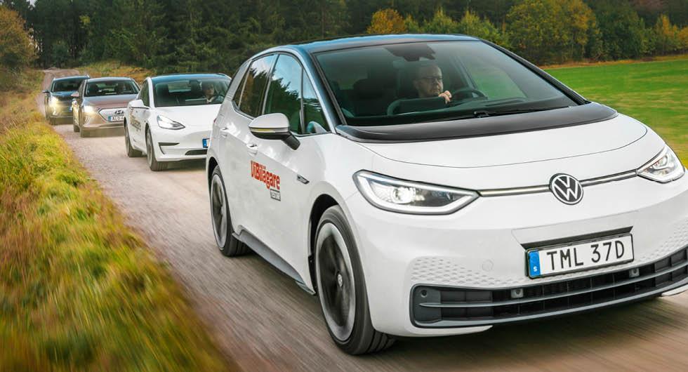 Rosttest: Hyundai Ioniq, Kia e-Niro, Tesla Model 3, Volkswagen ID.3 (2020)