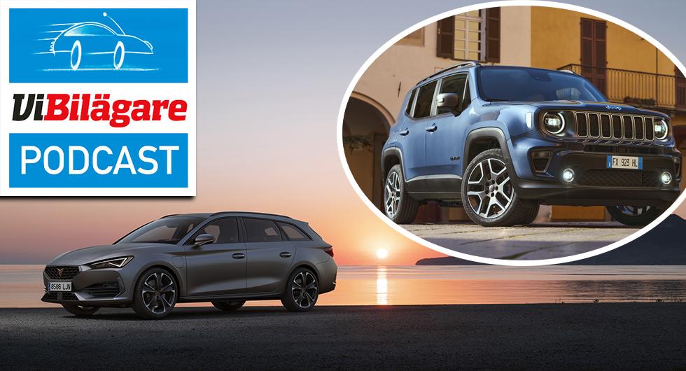 Jeep Renegade 4xe och Cupra Leon Sportstourer e-Hybrid