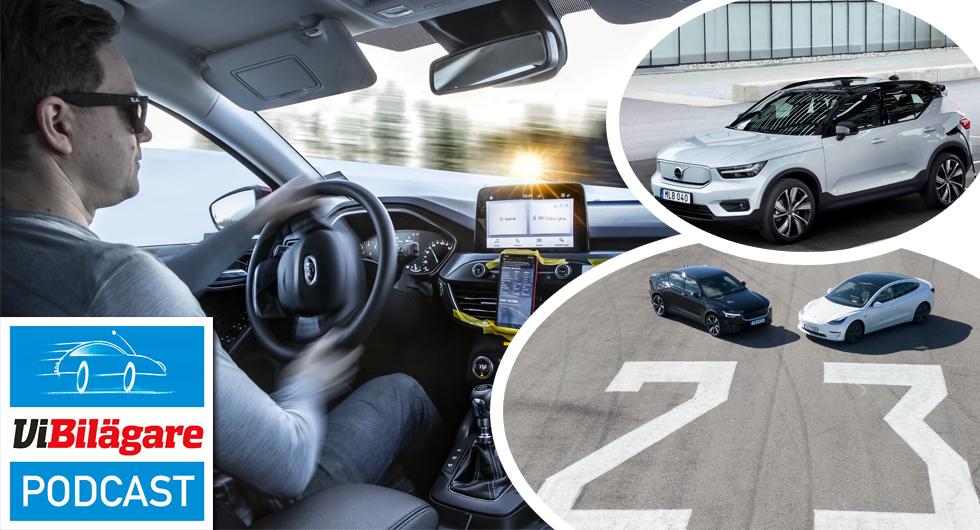 Vinterdäck, Polestar 2 mot Tesla Model 3 och Volvo XC40 ReCharge