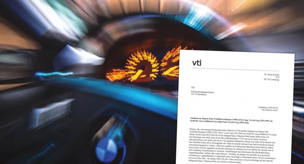 VTI vill testa assistanssystem med fulla bilförare
