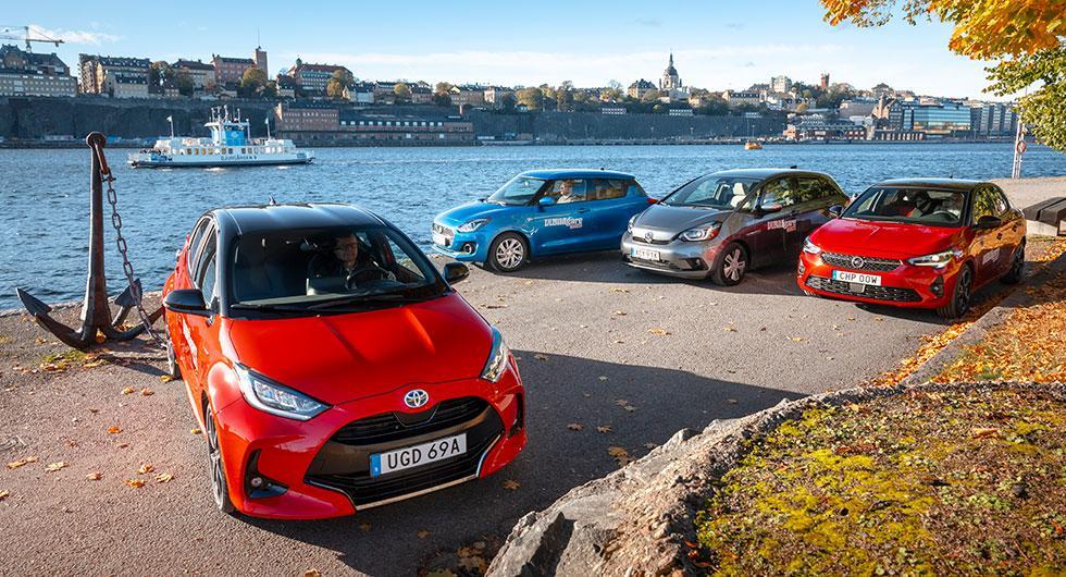 Rosttest: Honda Jazz, Opel Corsa, Suzuki Swift och Toyota Yaris (2020)