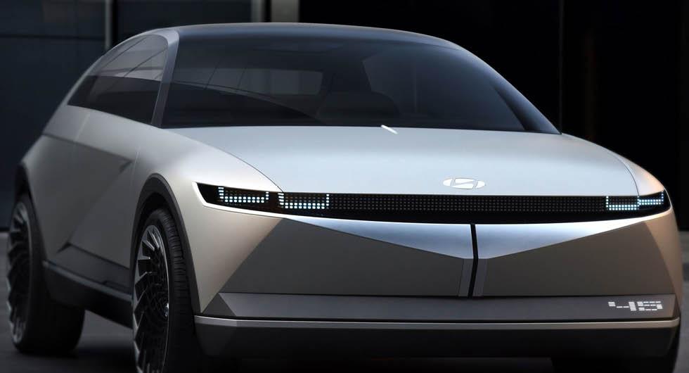 Konceptbilen Hyundai 45 från 2019 ger en försmak av hur nya Ioniq 5 kommer se ut.