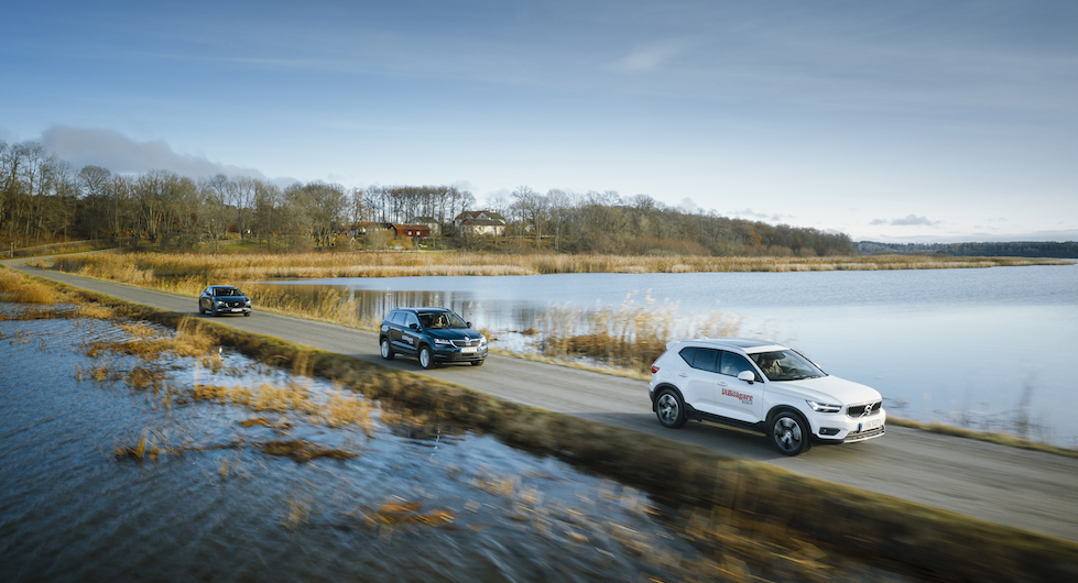 Test: Mazda CX-30, Skoda Karoq och Volvo XC40 (2020)