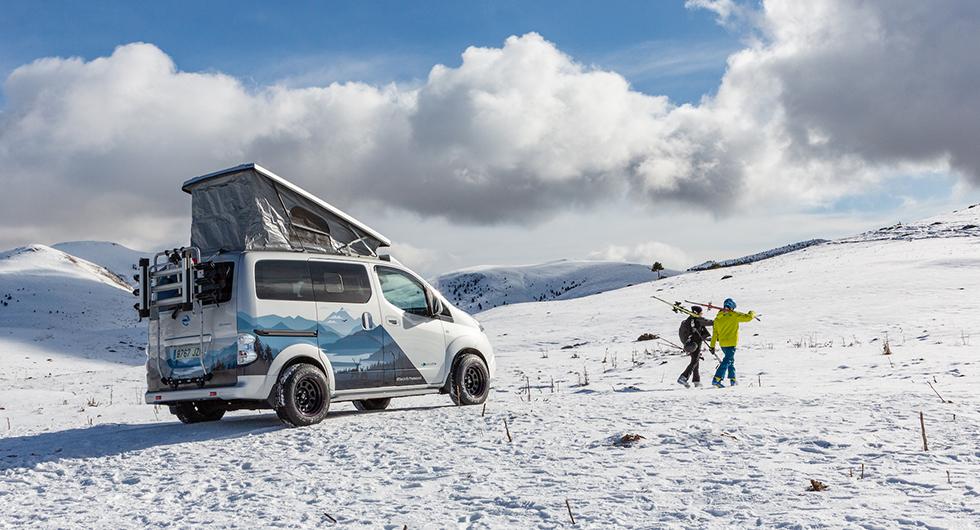 Nissan e-NV200 Winter Camper ett eldrivet hem för vinterexpeditioner