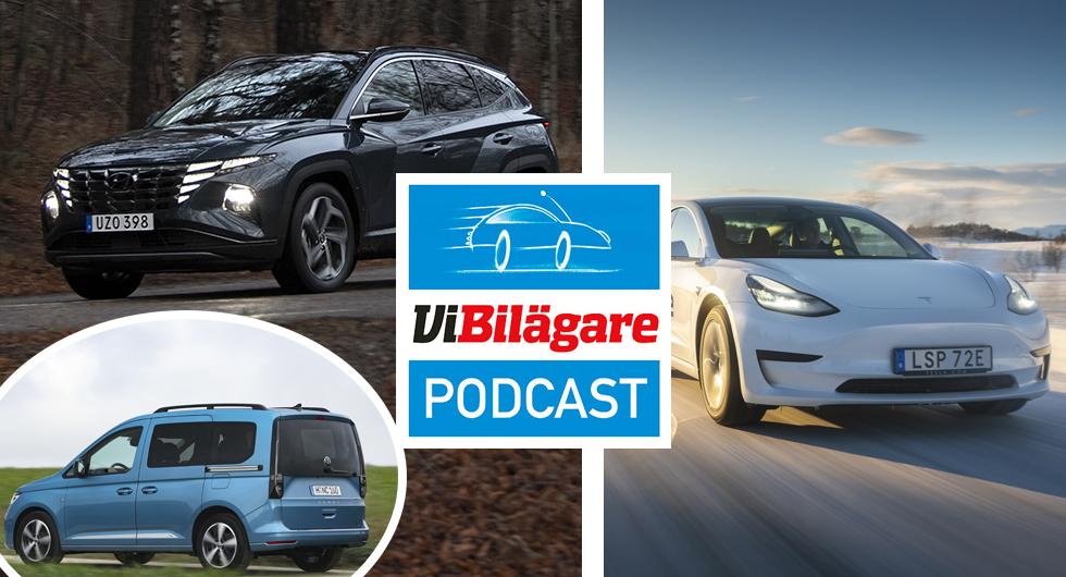 Hyundai Tucson, Volkswagen Caddy och klagobrev till Tesla