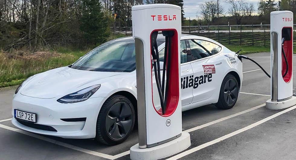 Tesla planerar 21 nya Superchargers längs svenska vägar