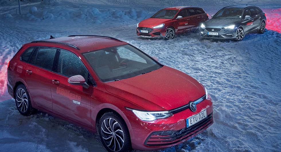Rosttest: Hyundai i30 Kombi, Seat Leon ST och Volkswagen Golf Sportscombi (2021)
