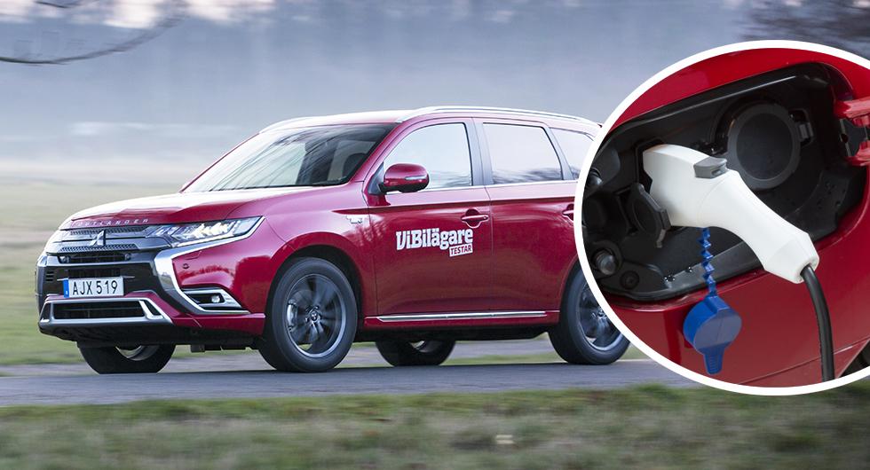 Skiftande miljöfördelar med laddhybrider – Mitsubishi Outlander får bakläxa