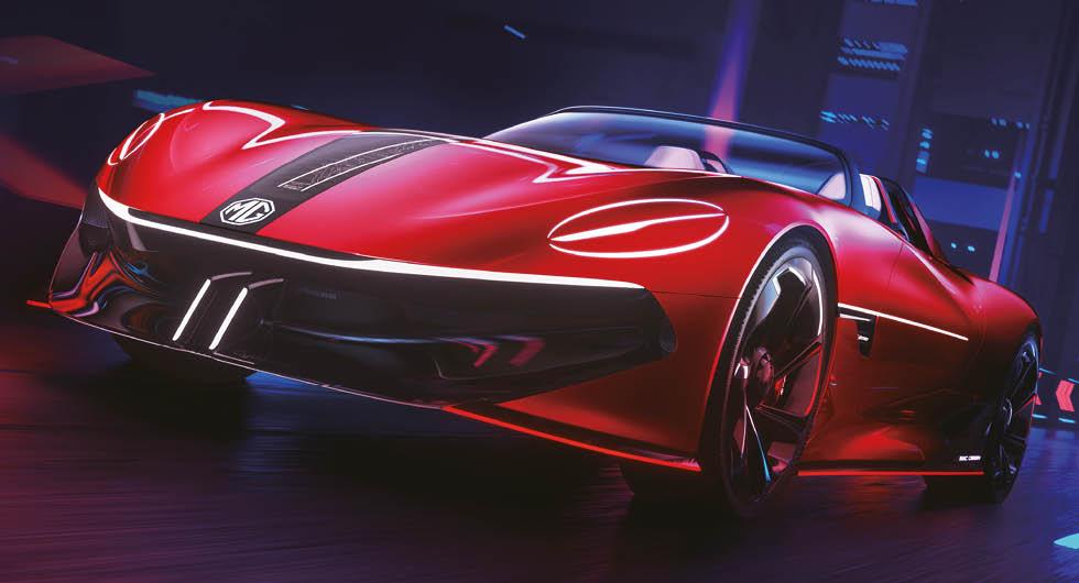 MG Cyberster är en eldriven cabriolet med 80 mils räckvidd