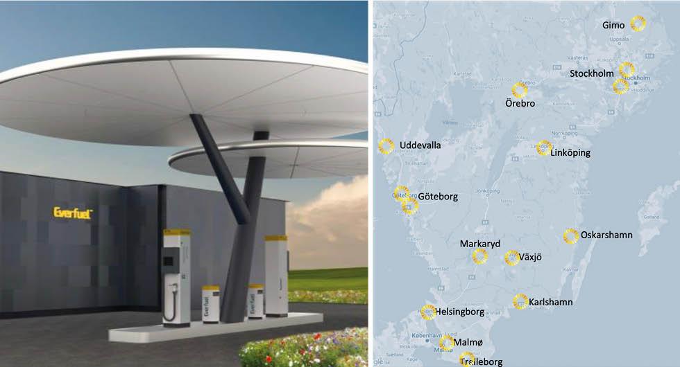 15 nya vätgasmackar kan byggas längs svenska vägar